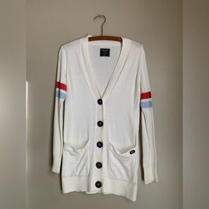 Abercrombie & Fitch cardigan sweater letterman long y2k vintage light academia